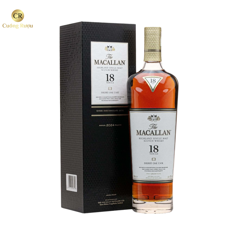 Macallan 18 Năm Sherry Oak 2024