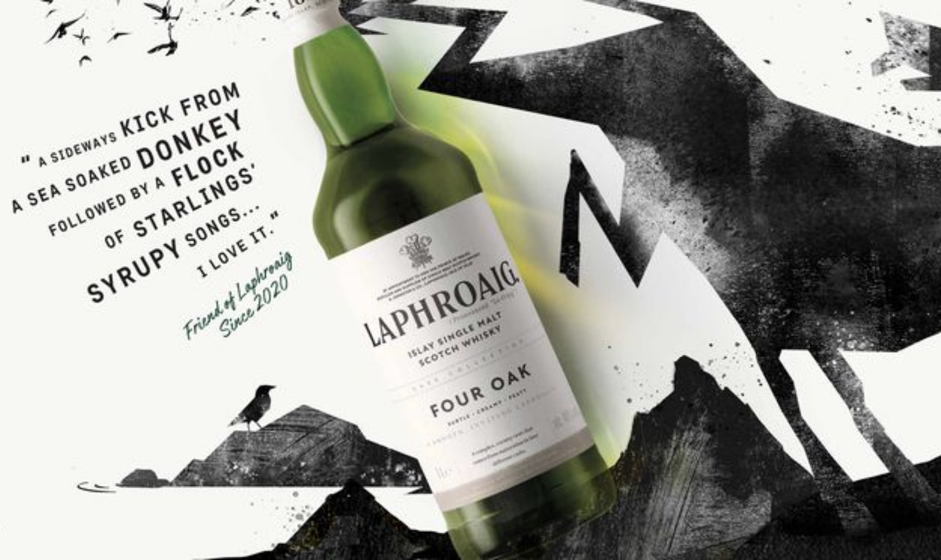 Laphroaig Four Oak 1L 5 Mua Laphroaig Four Oak tại Cuồng Rượu với giá laphroaig 4 oak price tốt nhất