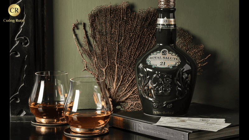 Royal Salute 21 Năm – Malts Blend 8 chivas 21 xanh lá