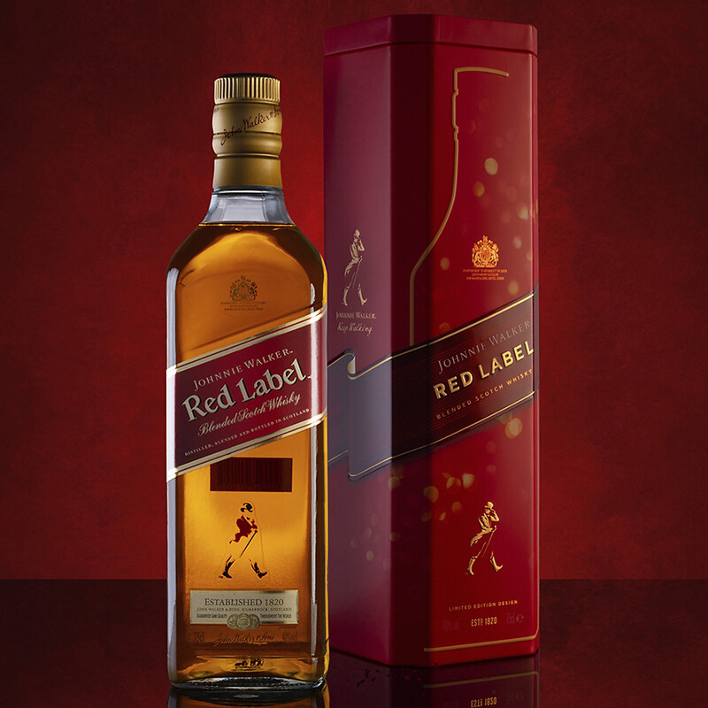 Rượu Red Label hộp thiếc 5 red label hộp thiếc