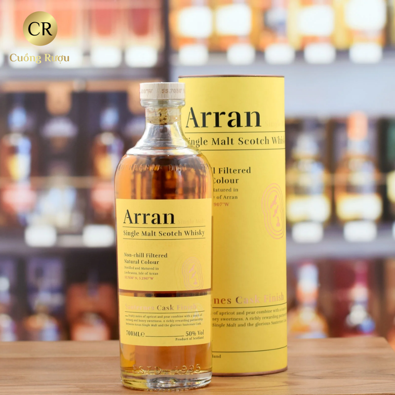 Arran Sauternes Cask Finish 50% 700ml 7 Thưởng thức Arran Sauternes Cask Finish