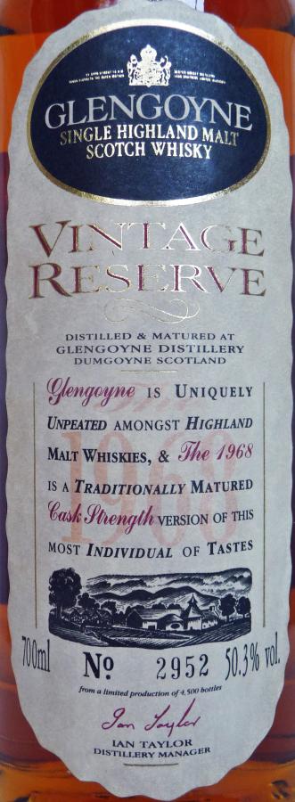 Glengoyne 1968 13 glengoyne 1968