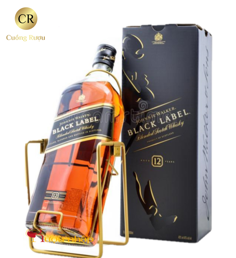 Rượu Johnnie Walker Black Label 4.5L 6 rượu black label 4.5 lít