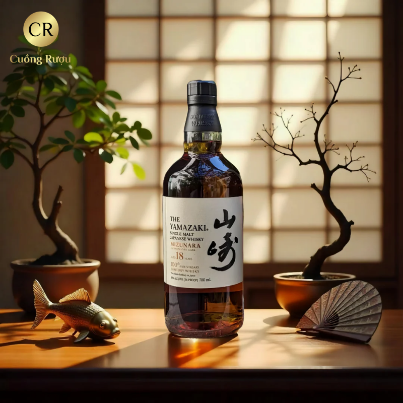 Yamazaki 18 Năm - Mizunara Cask 100th Anniversary Suntory Whisky 4 Yamazaki 18 Năm - Mizunara Cask 100th Anniversary Suntory Whisky